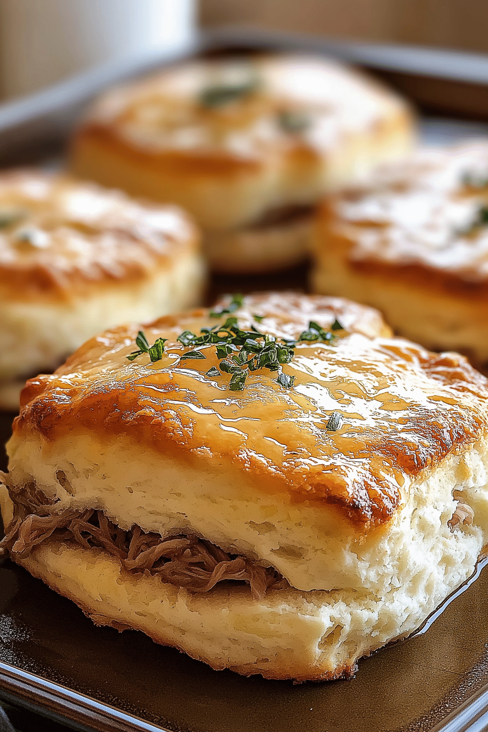 Baked French Dip Biscuits