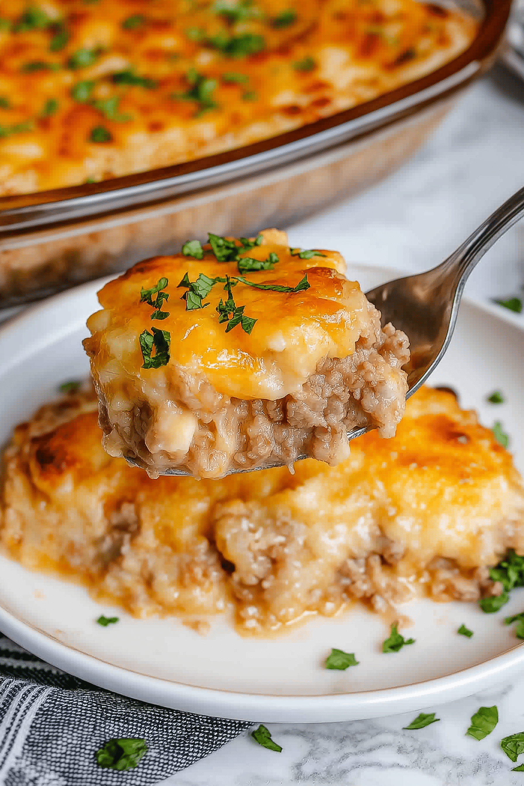 Cheddar Bay Ground Beef Cobbler