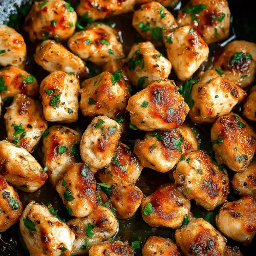 15-Minute Garlic Butter Chicken Bites: Easy One-Pan Recipe