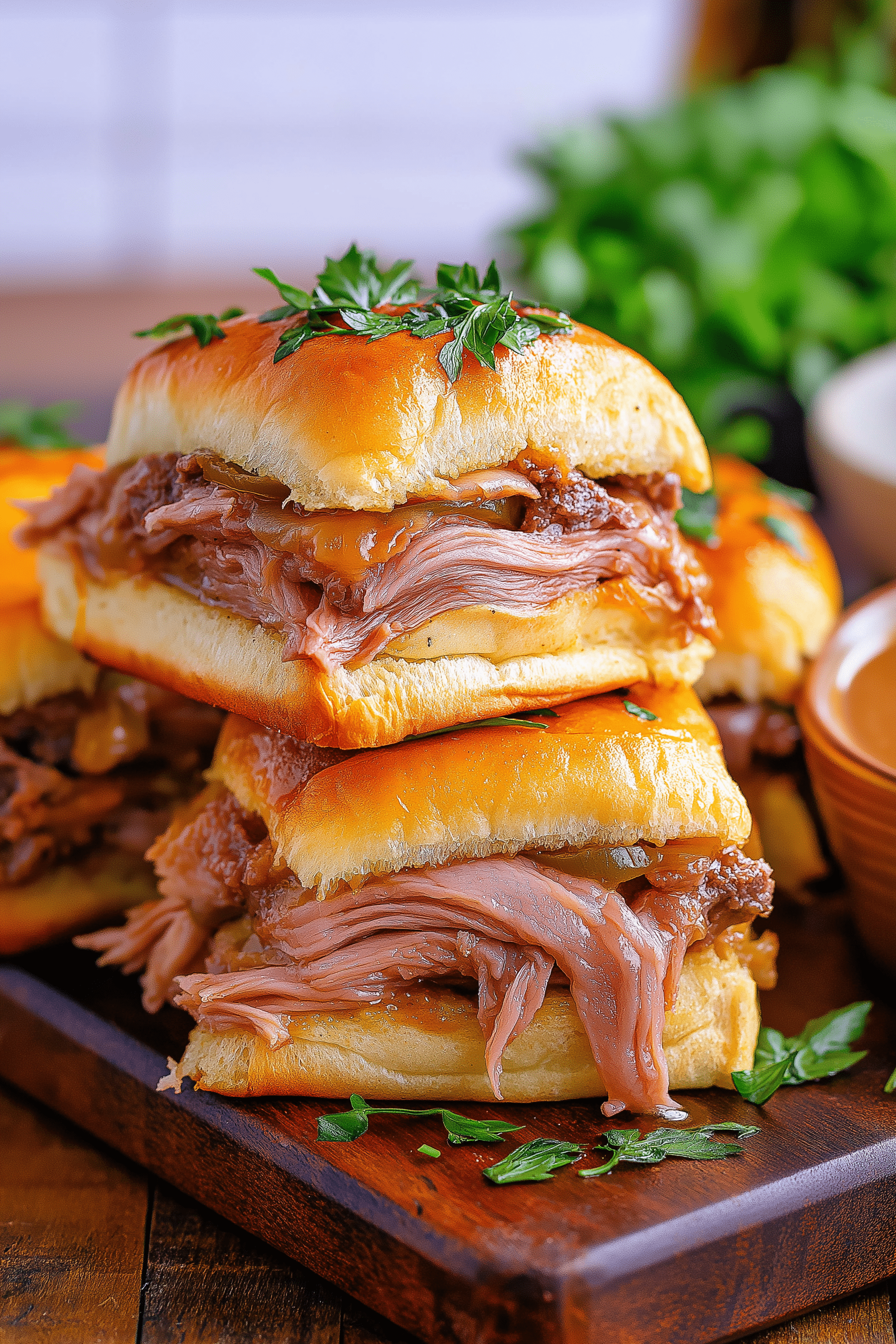 Easy French Dip Sliders Recipe for Dinner or a Party!