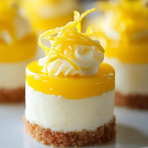 Mini Lemon Cheesecakes