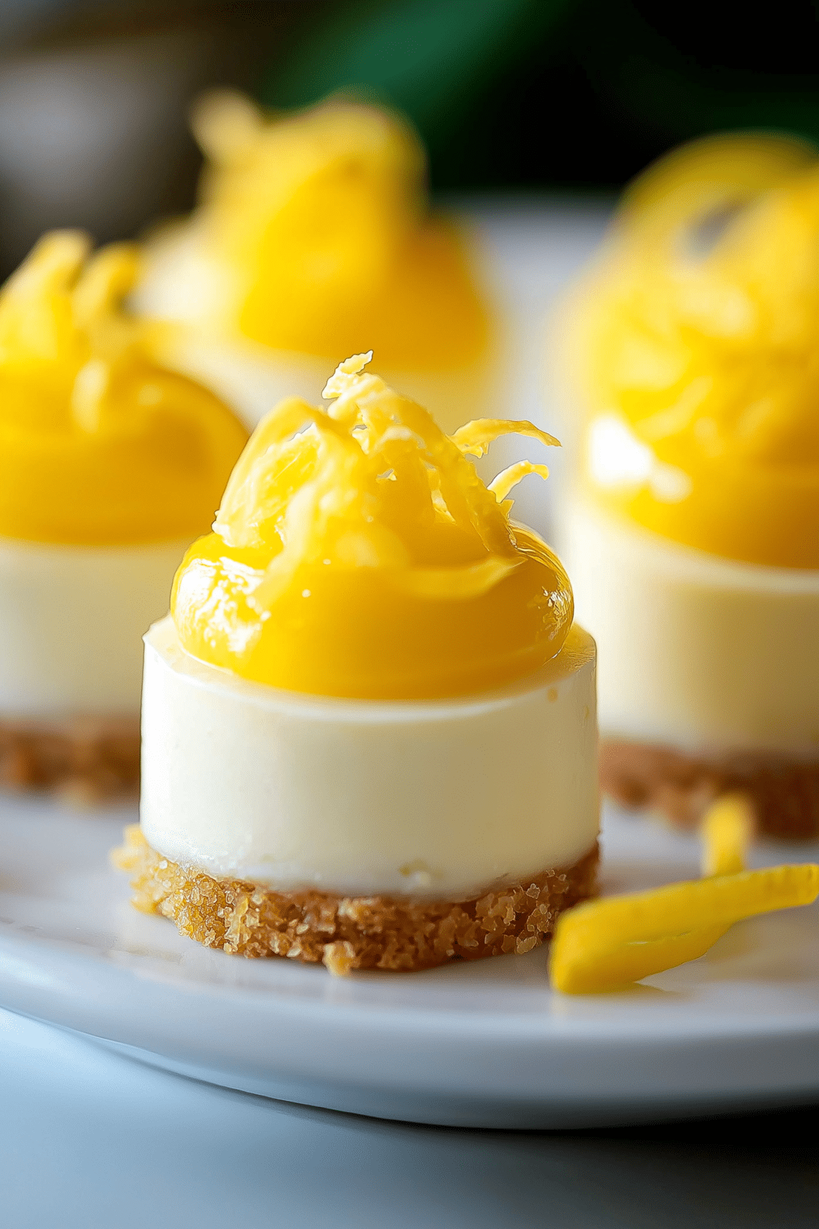 Mini Lemon Cheesecakes