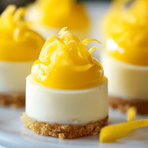 Mini Lemon Cheesecakes