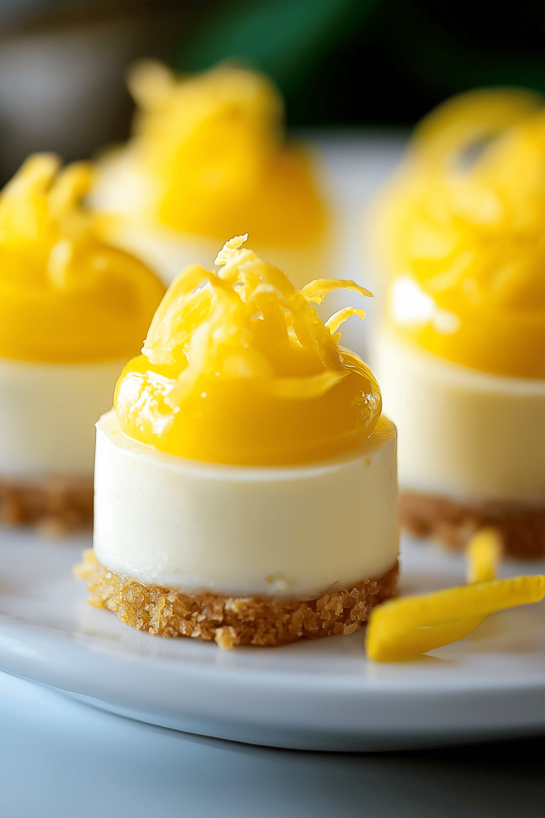 Mini Lemon Cheesecakes