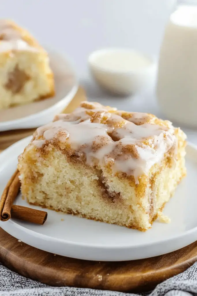 Ooey Gooey Cinnamon Roll Cake