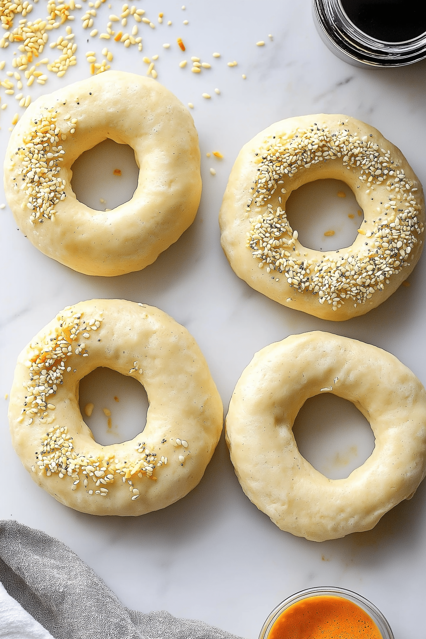 Simple 3 Ingredient Protein Bagels - Air Fryer Recipe