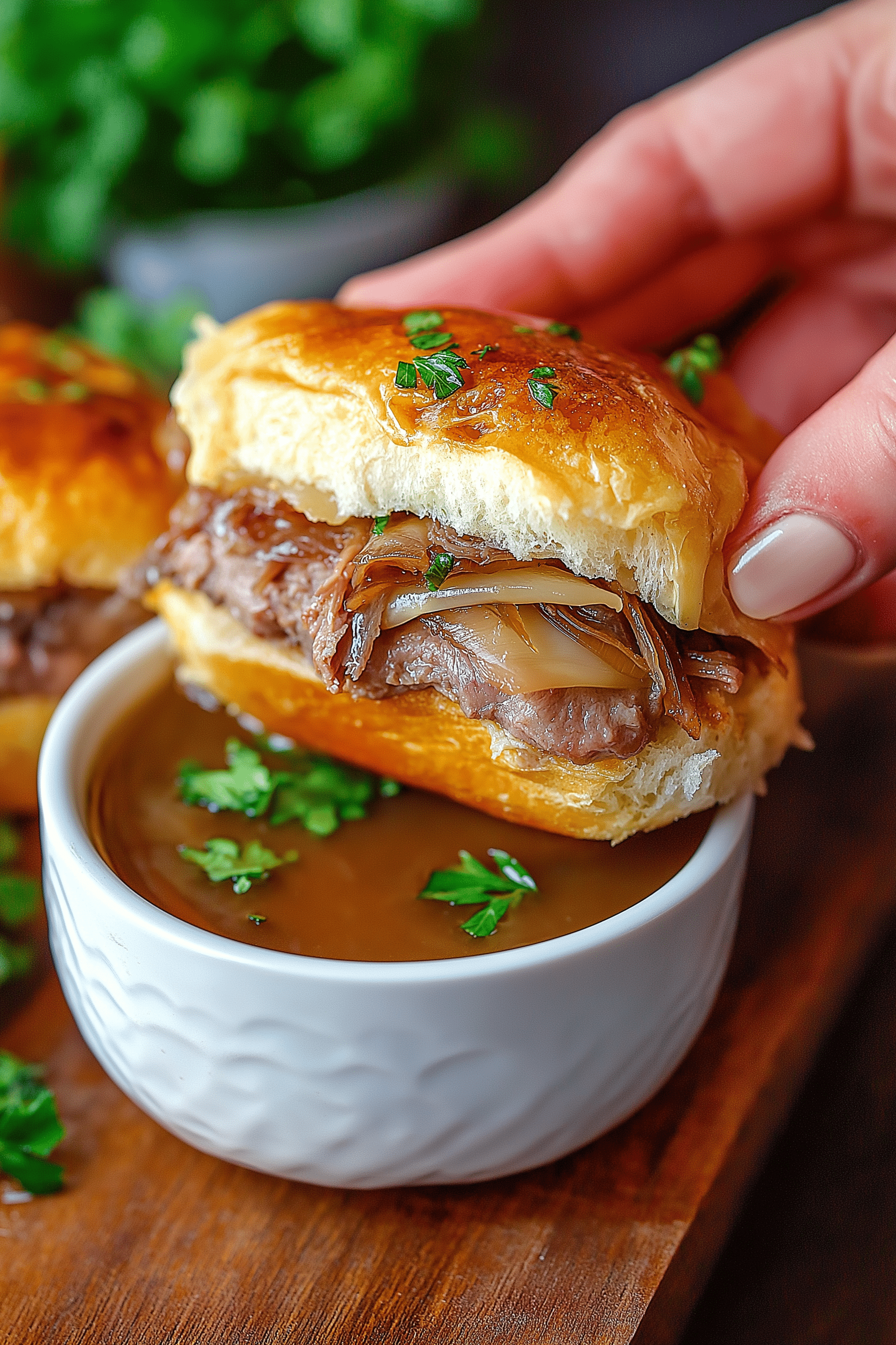 Easy French Dip Sliders Recipe for Dinner or a Party!