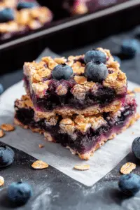Blueberry Oatmeal Breakfast Bars [50 Minutes]