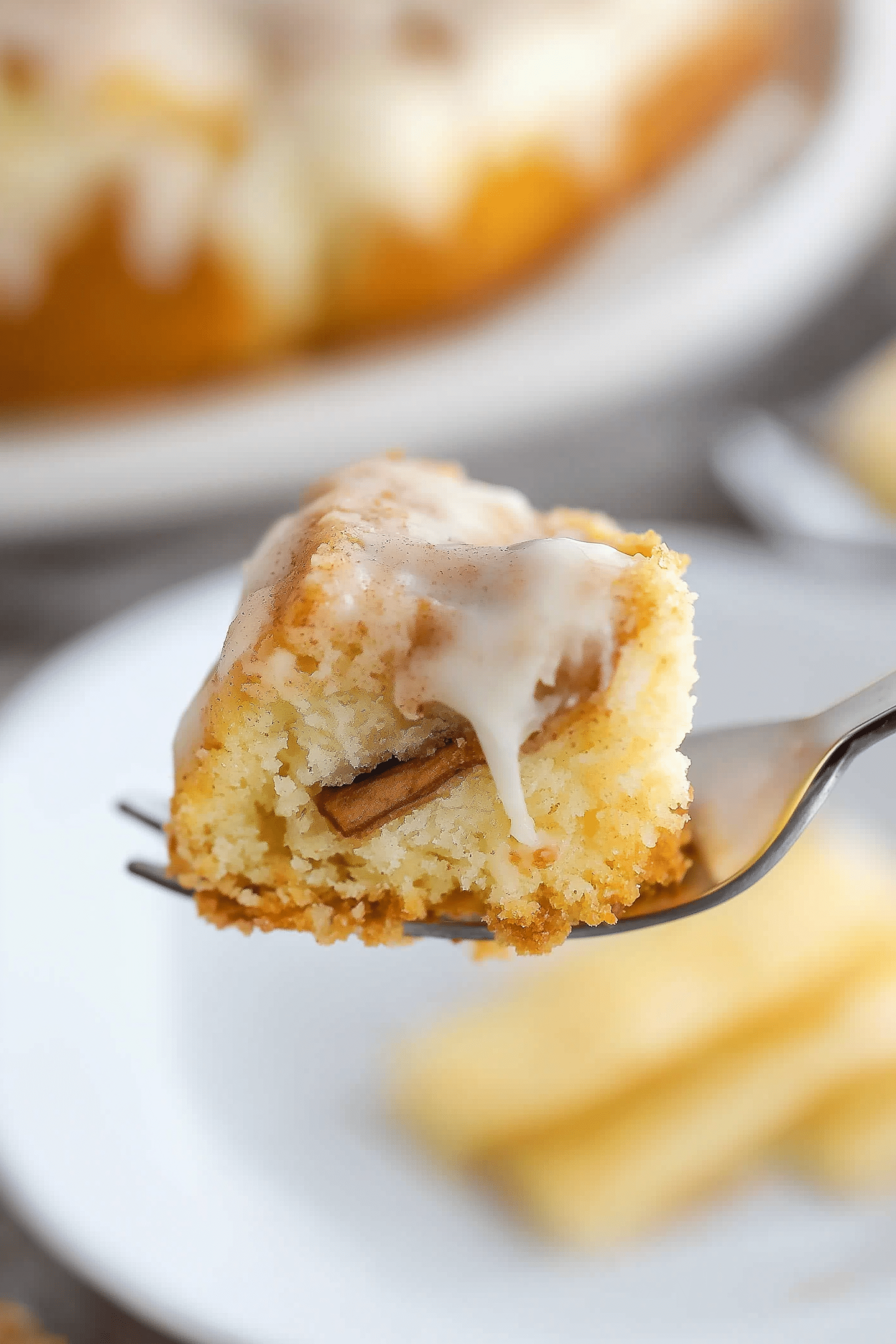 Ooey Gooey Cinnamon Roll Cake