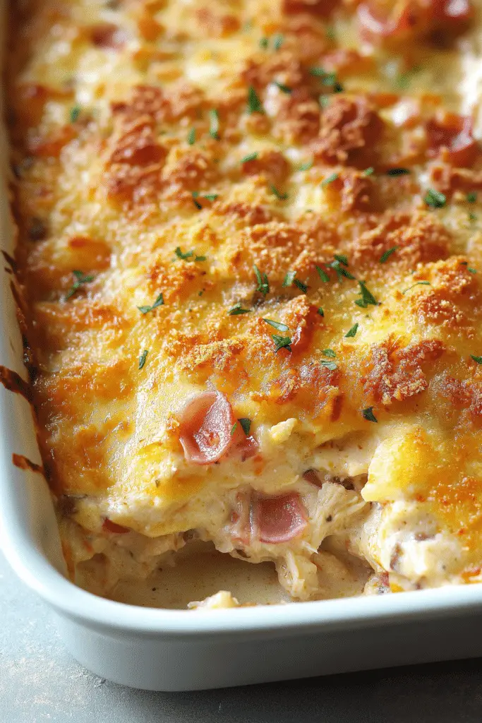 Chicken Cordon Bleu Casserole