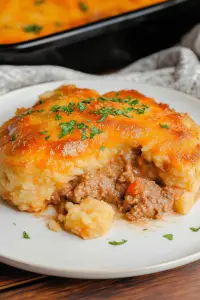 Cheddar Bay Ground Beef Cobbler