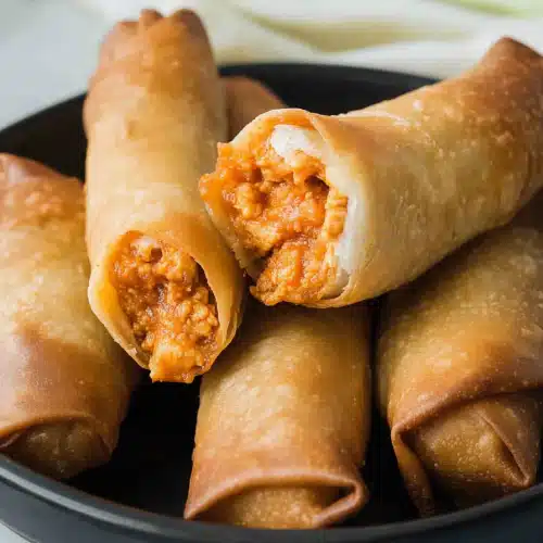 Air Fryer Buffalo Chicken Egg Rolls