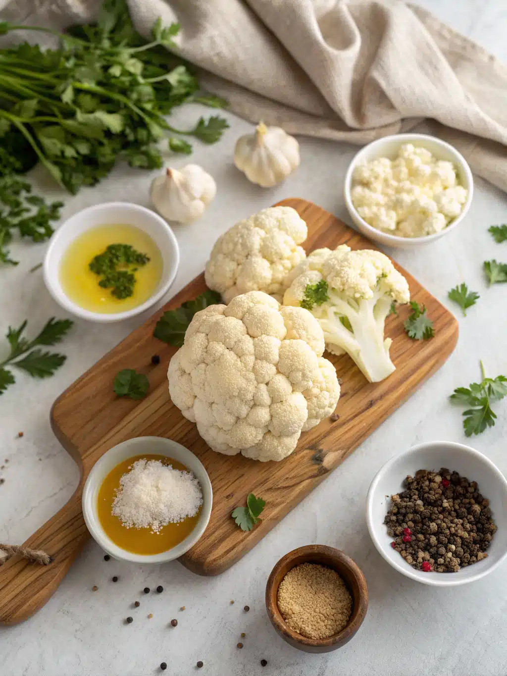 Air Fryer Cauliflower ingredients