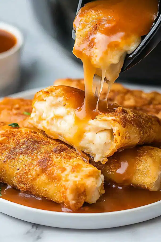 Air Fryer Cheesecake Chimichangas