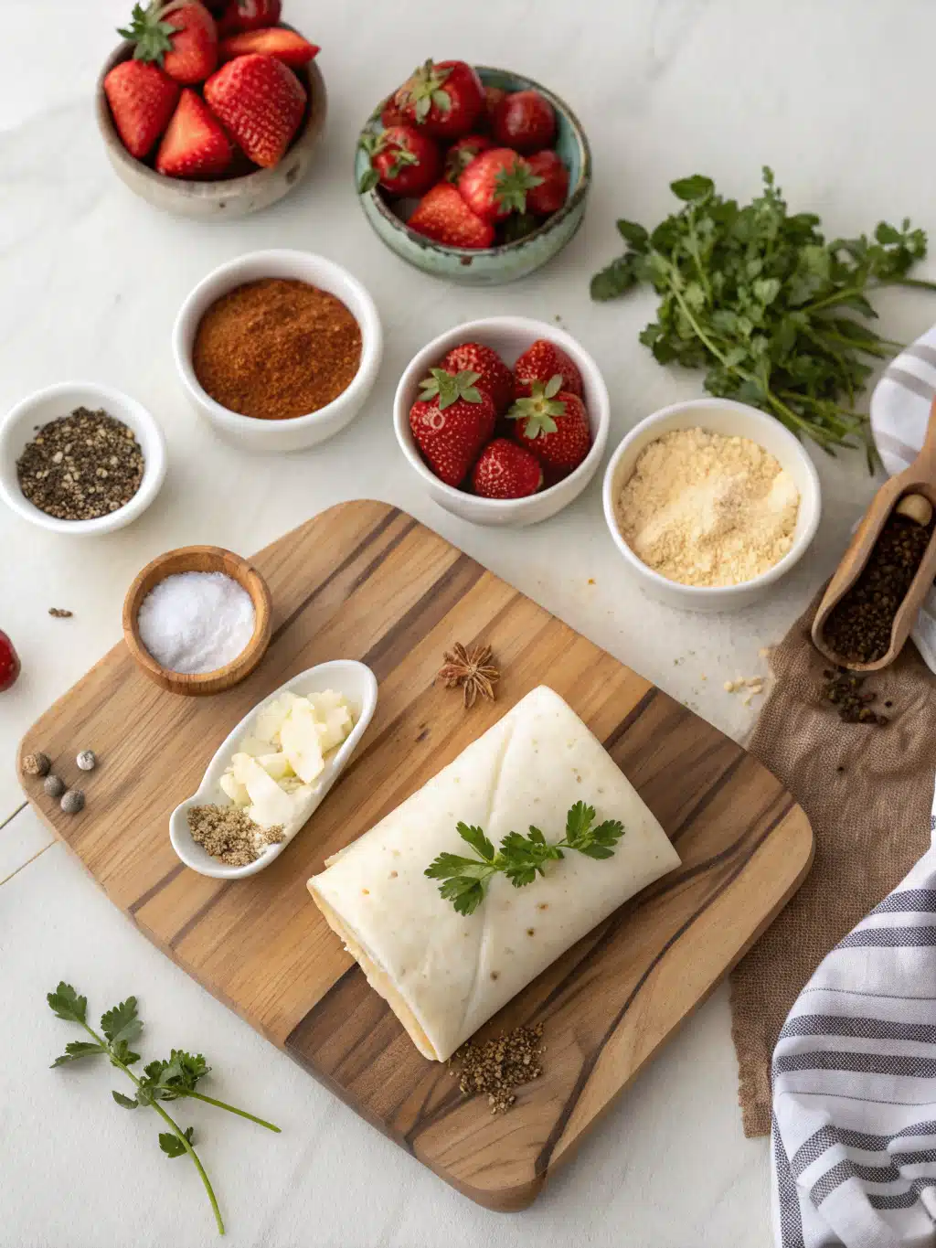 Air Fryer Cheesecake Chimichangas ingredients