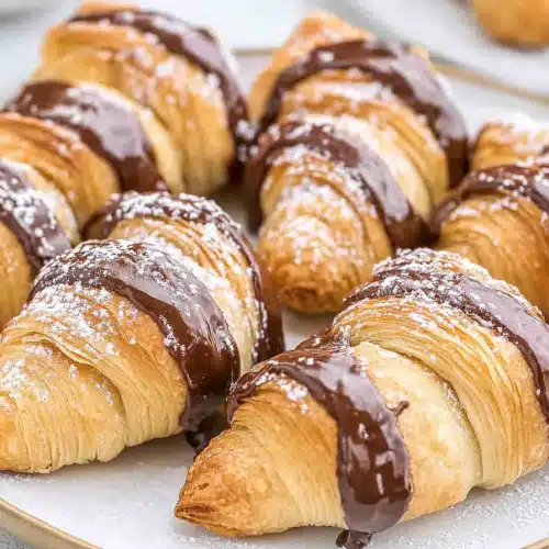 Air Fryer Chocolate Croissants