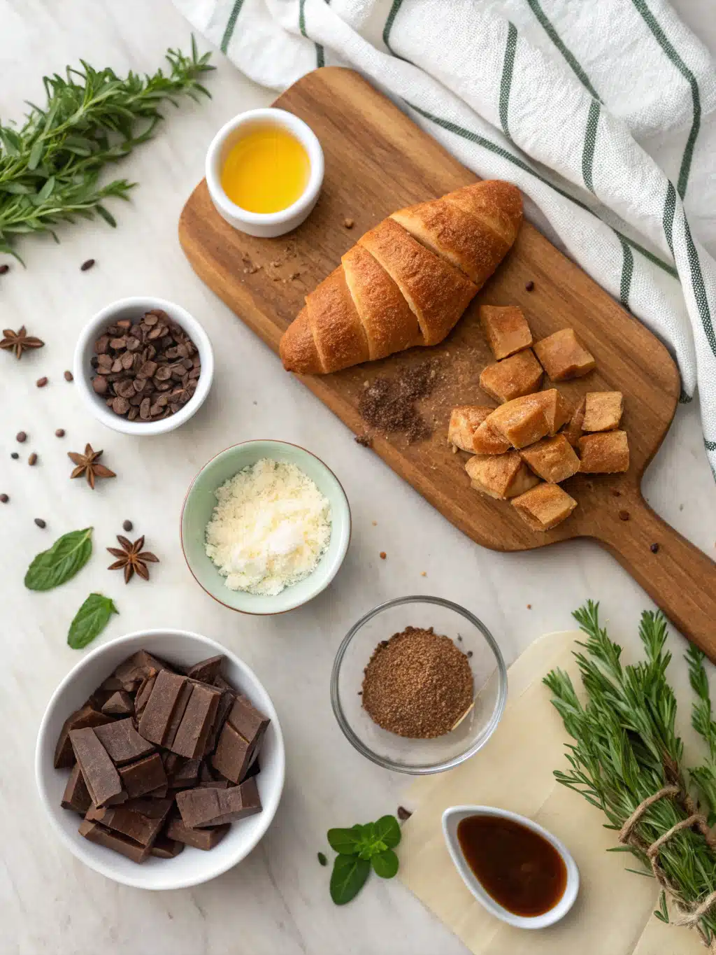 Air Fryer Chocolate Croissants ingredients