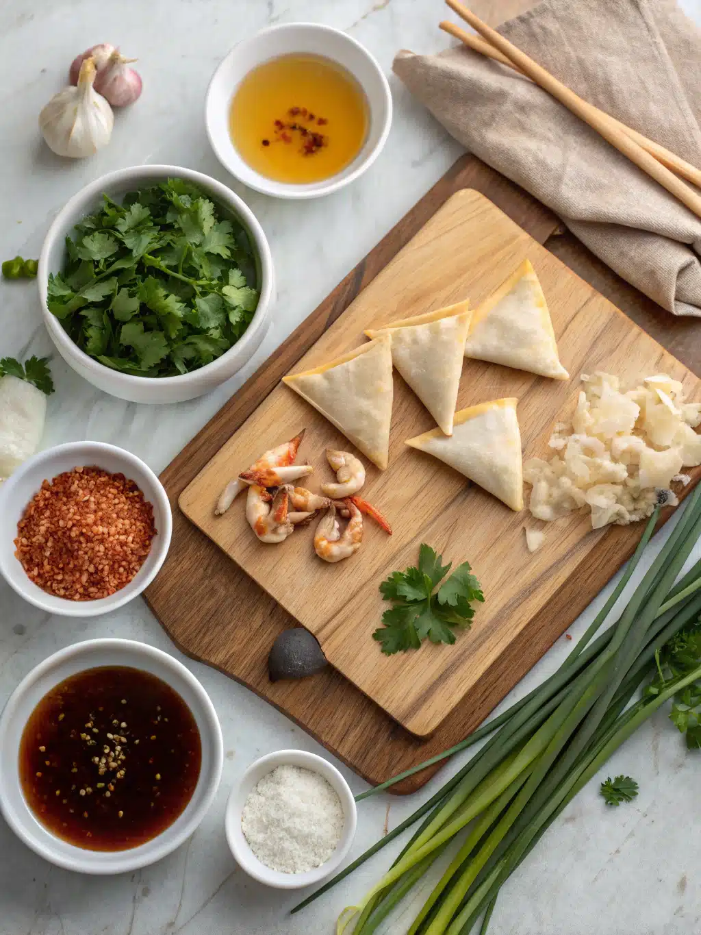 Air Fryer Crab Rangoon ingredients