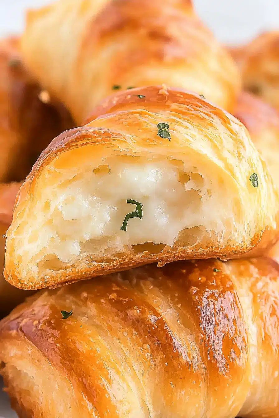 Air Fryer Crescent Rolls Final Dish Presentation