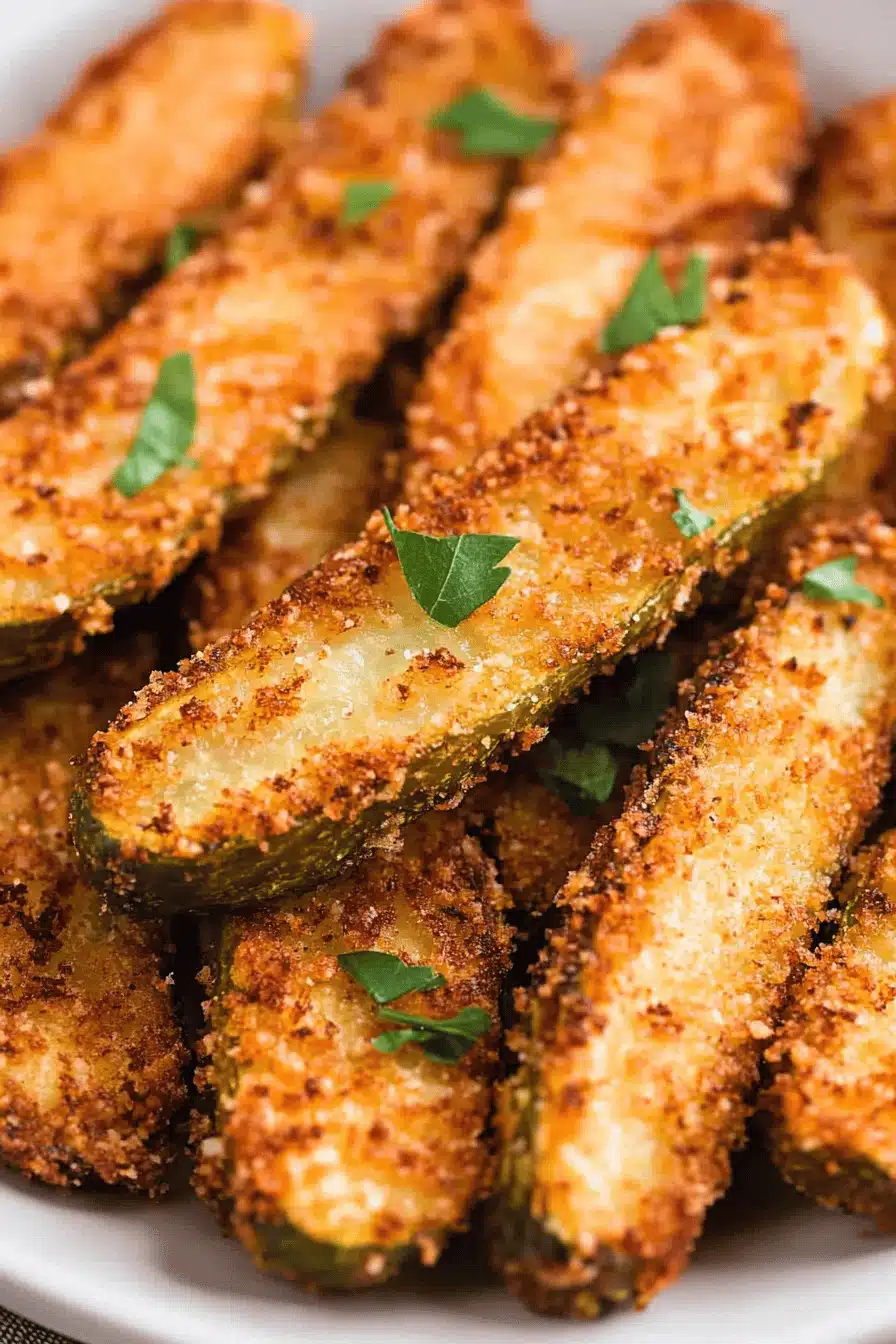 Air Fryer Fried Pickles Final Dish Presentation