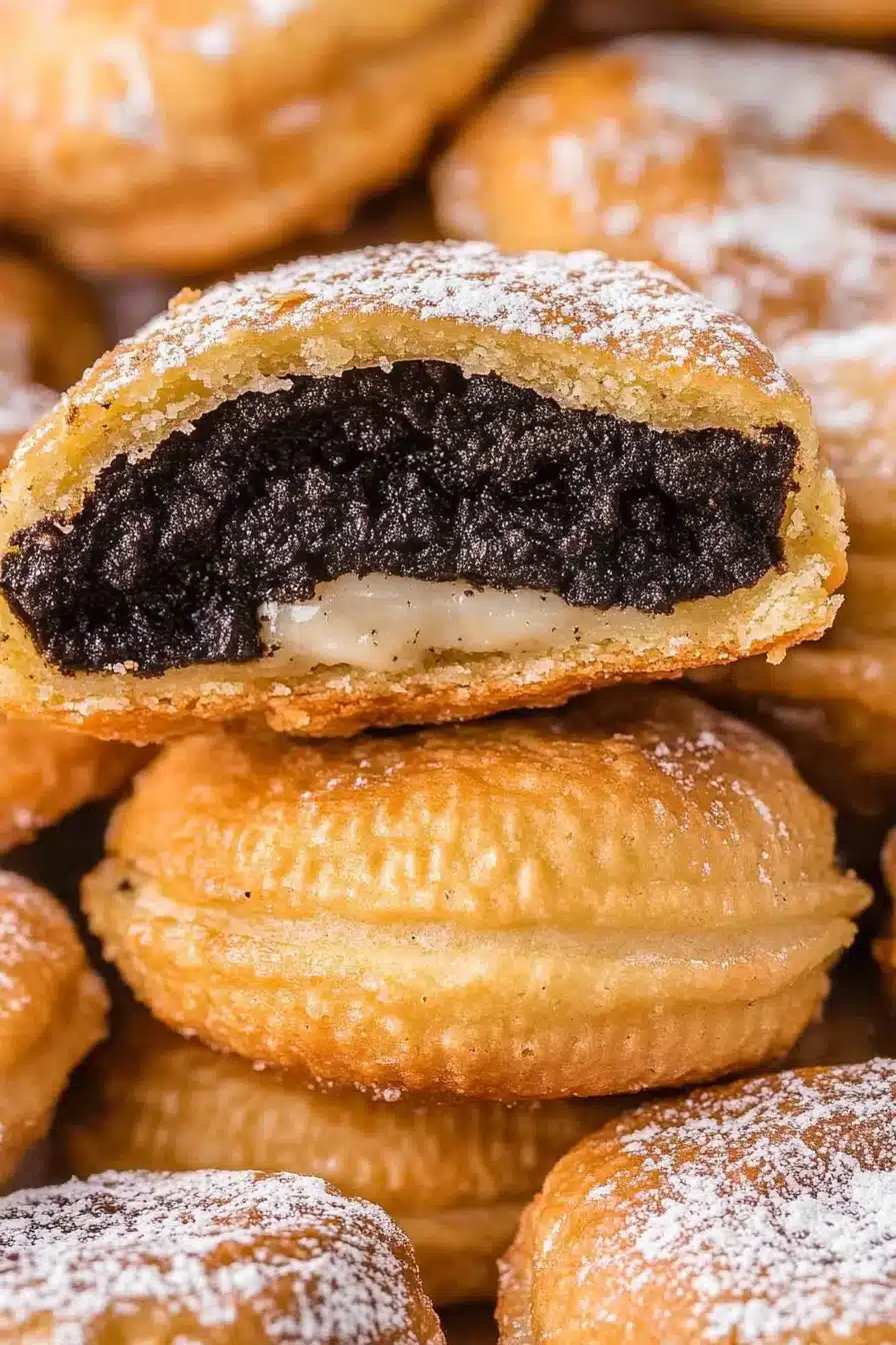 Air Fryer Oreos Final Dish Presentation