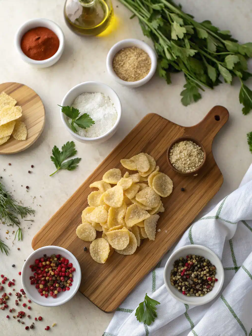 Air Fryer Pasta Chips ingredients