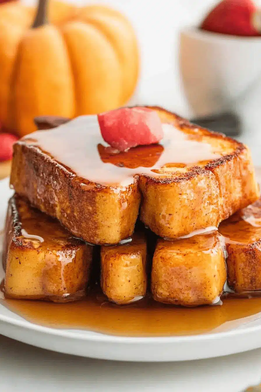 Air Fryer Pumpkin French Toast Sticks