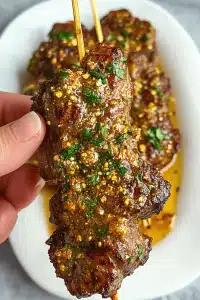 Air Fryer Steak Skewers