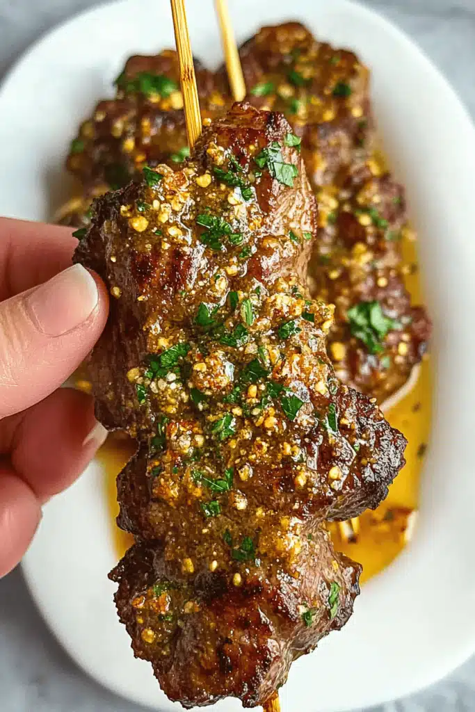 Air Fryer Steak Skewers