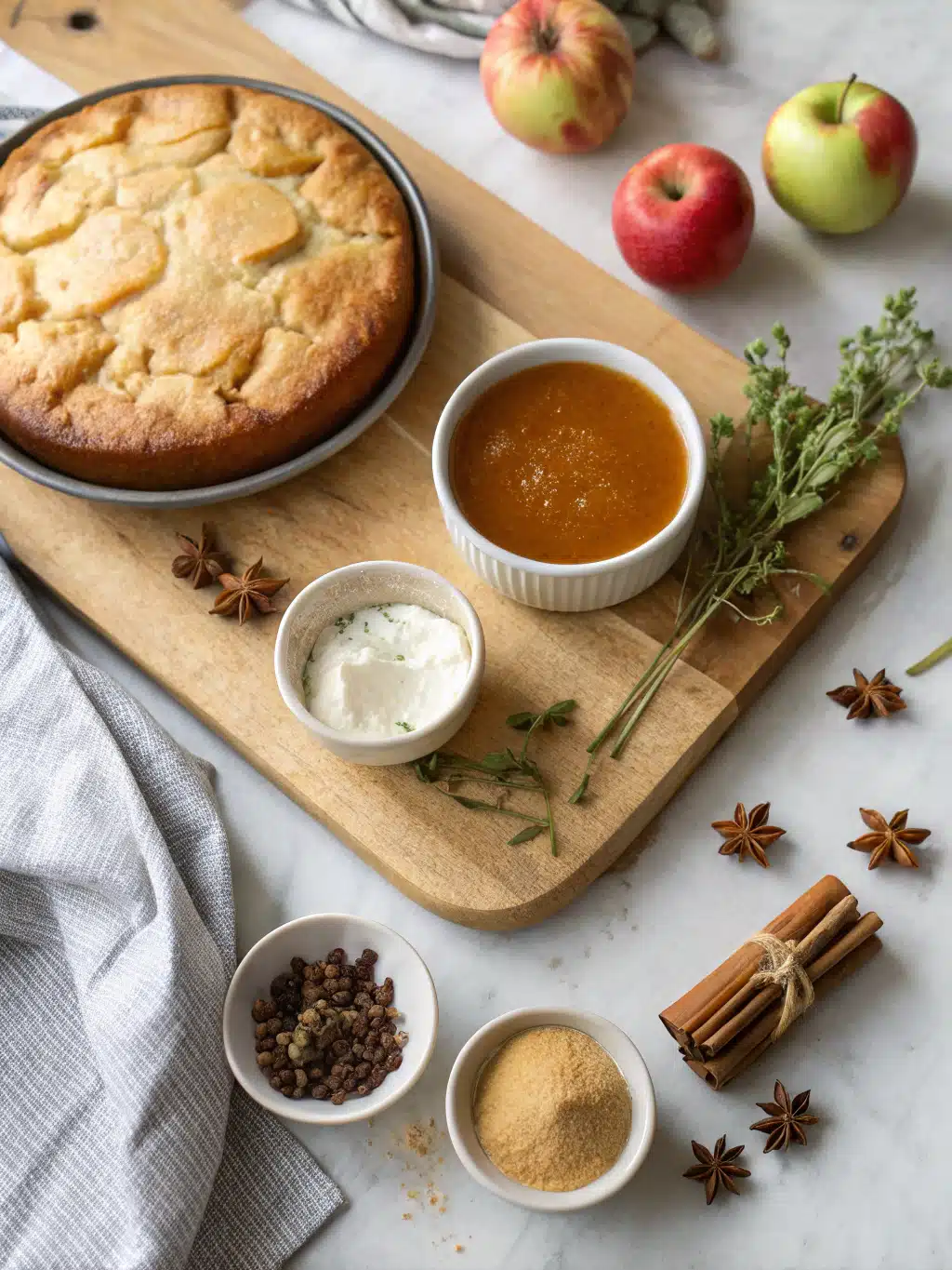 Apple Cake Butterscotch Sauce ingredients