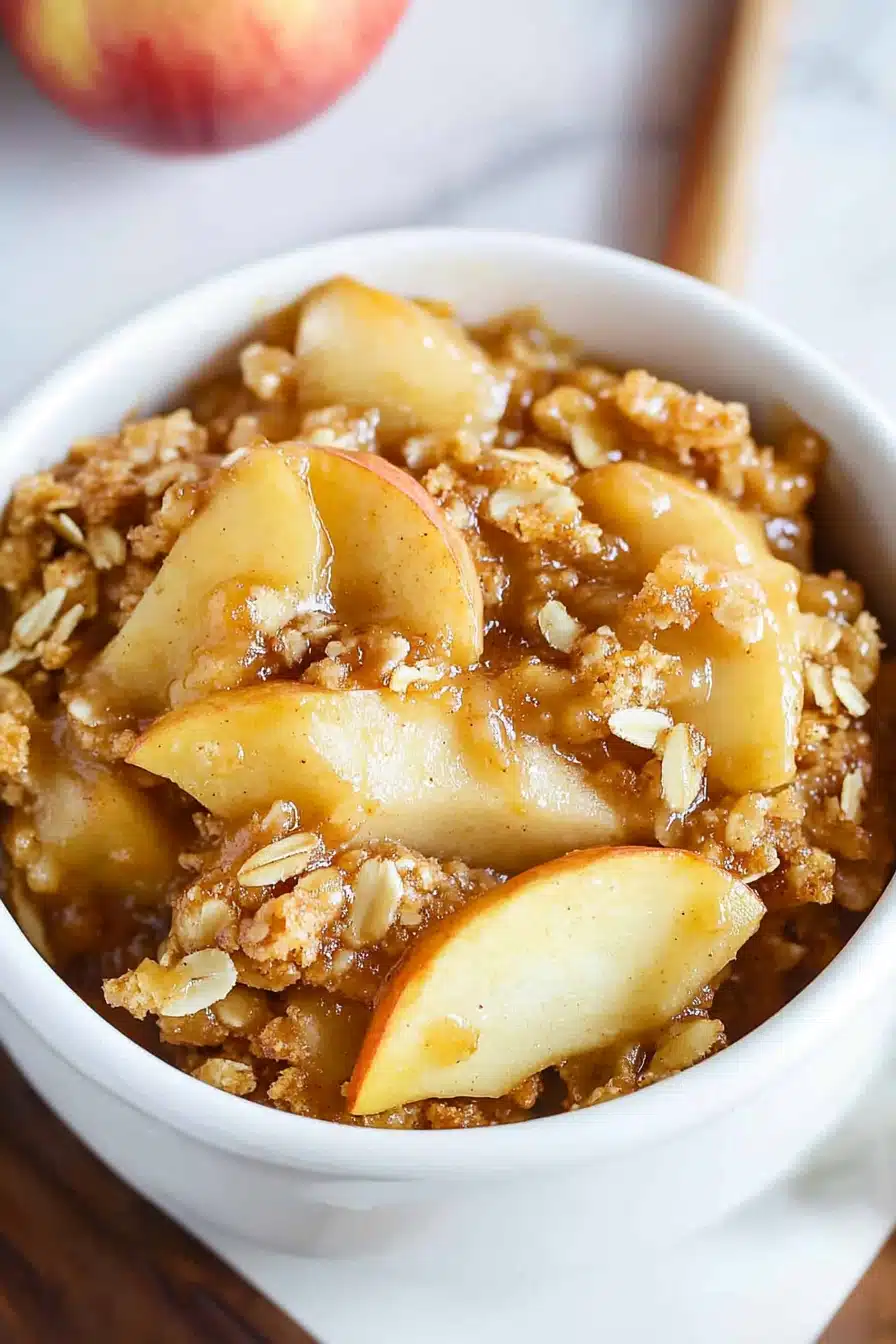 Apple Crisp Recipe Final Dish Presentation
