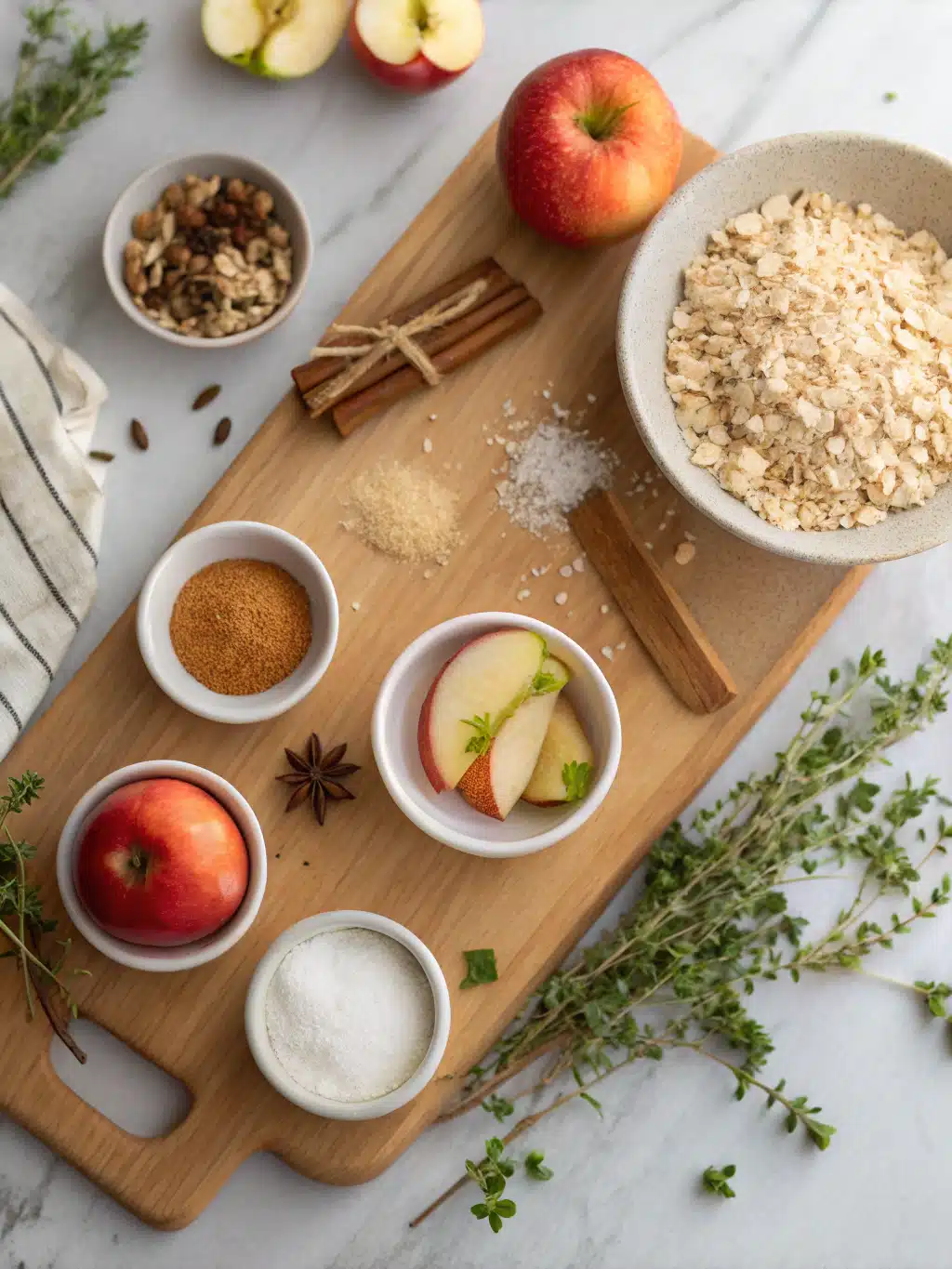 Apple Crisp Recipe ingredients