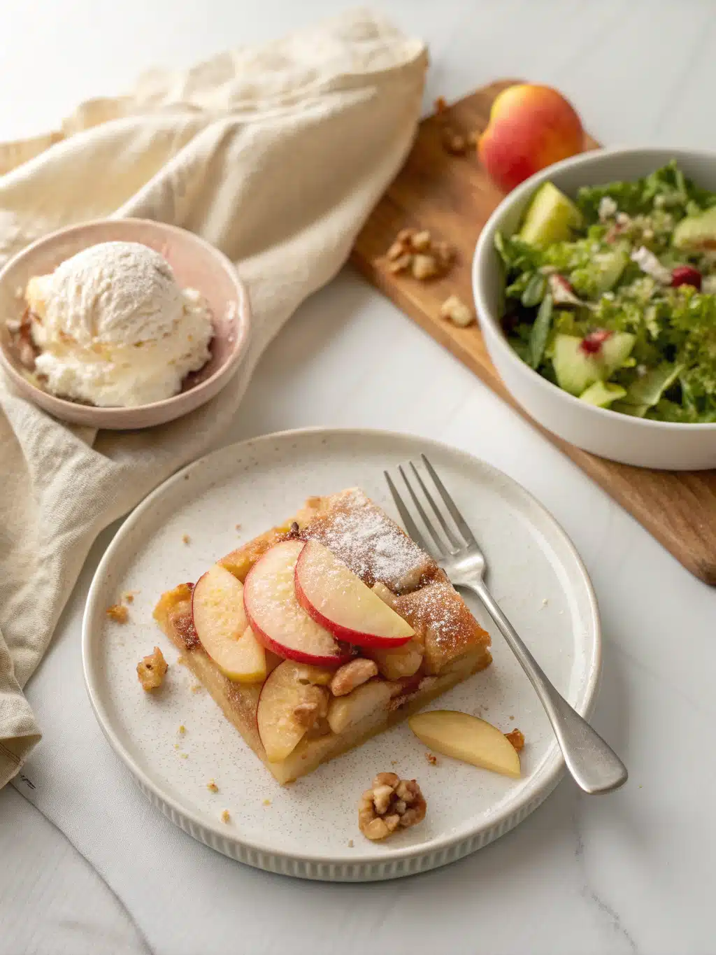 Apple Magic Dessert Recipe serving suggestion