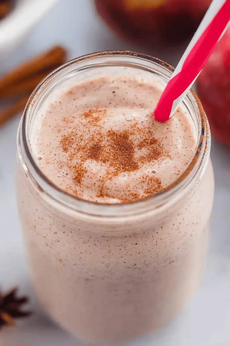 Apple Spice Smoothie Recipe Final Dish Presentation