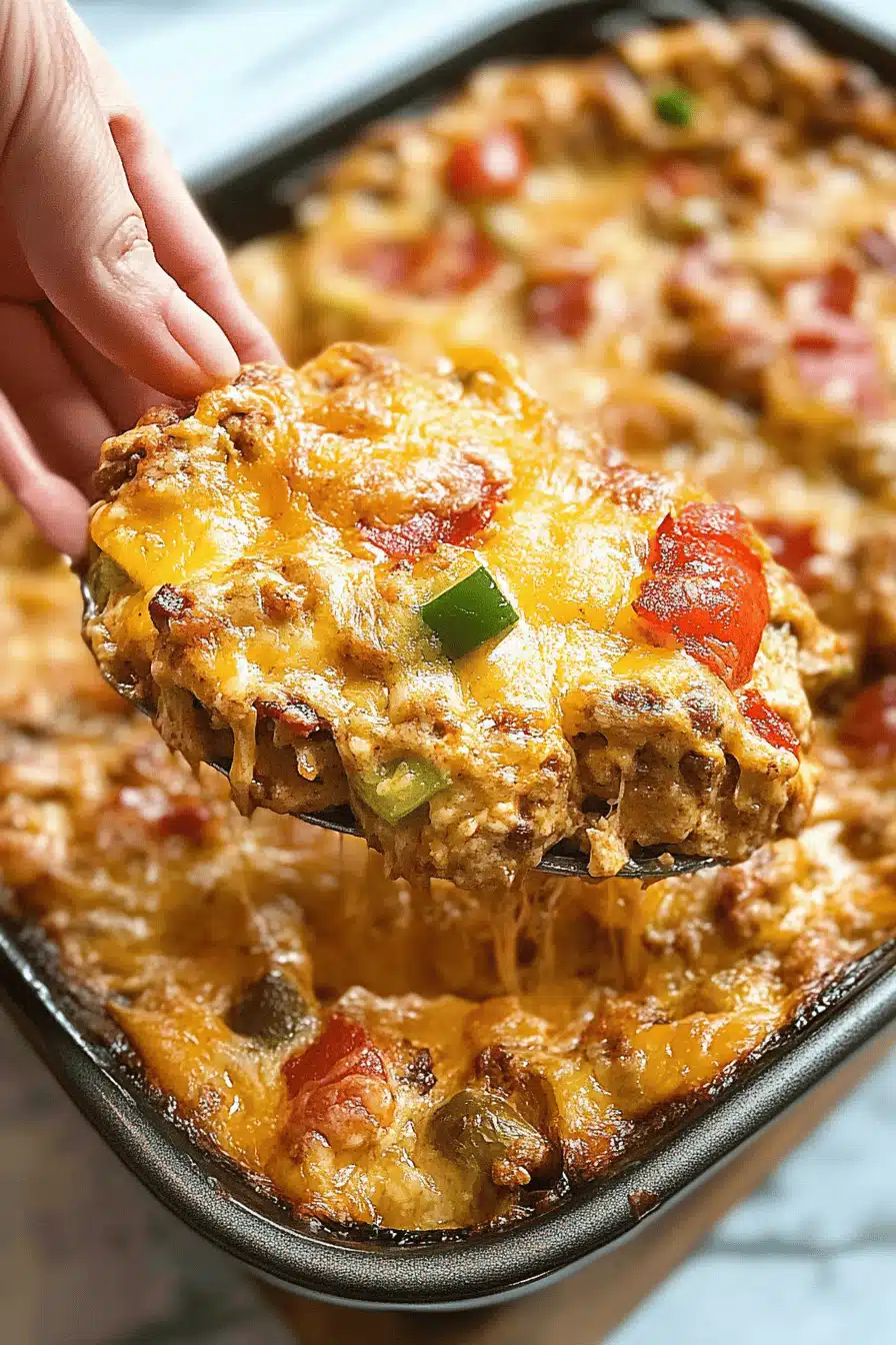 Bacon Cheeseburger Dip Final Dish Presentation