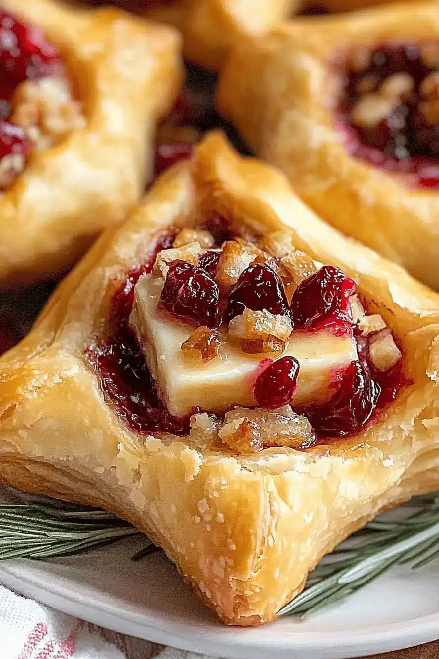 Baked Brie Cranberry Puff Pastry ingredients