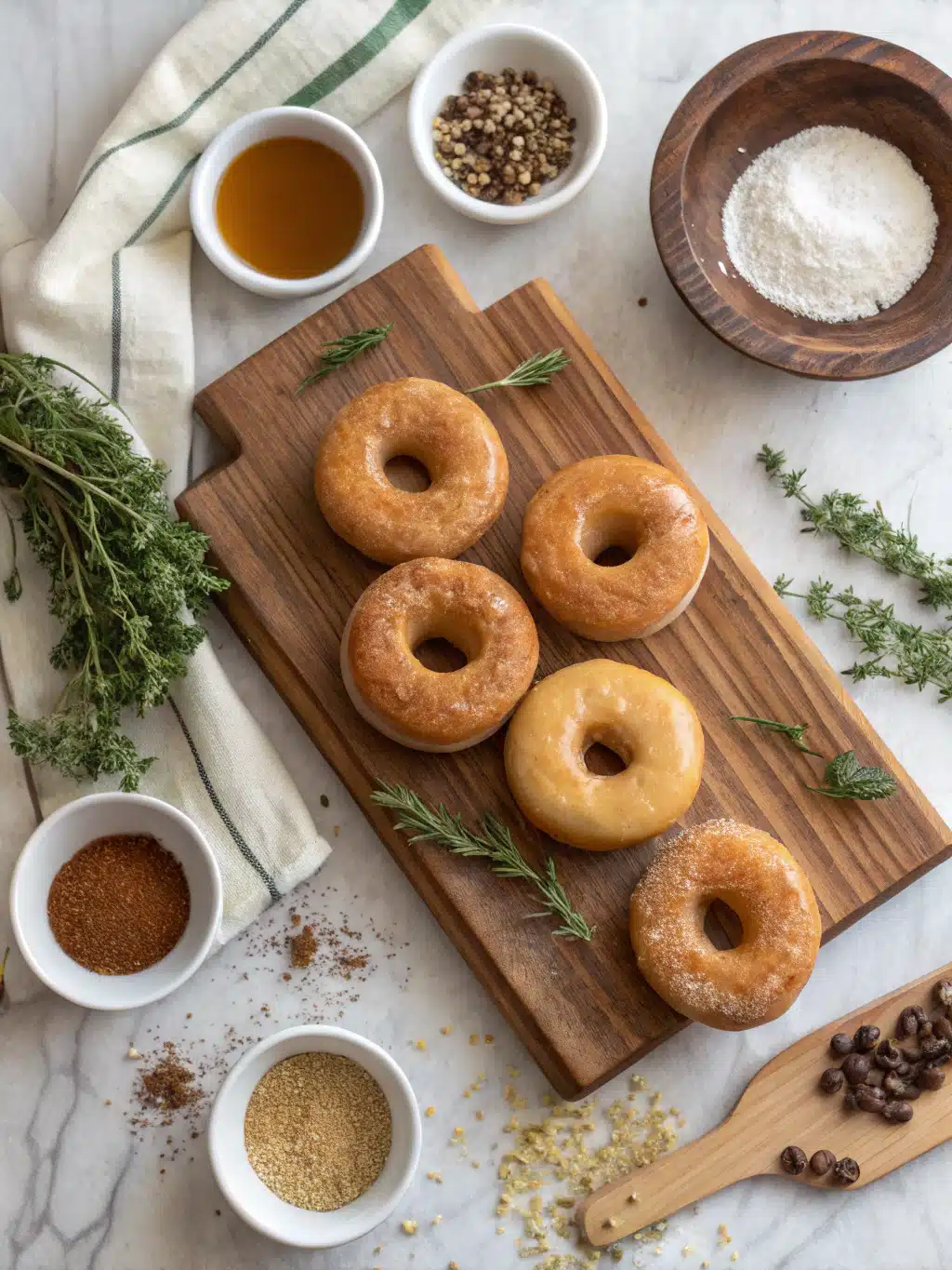 Baked Brown Sugar Glazed Donuts ingredients