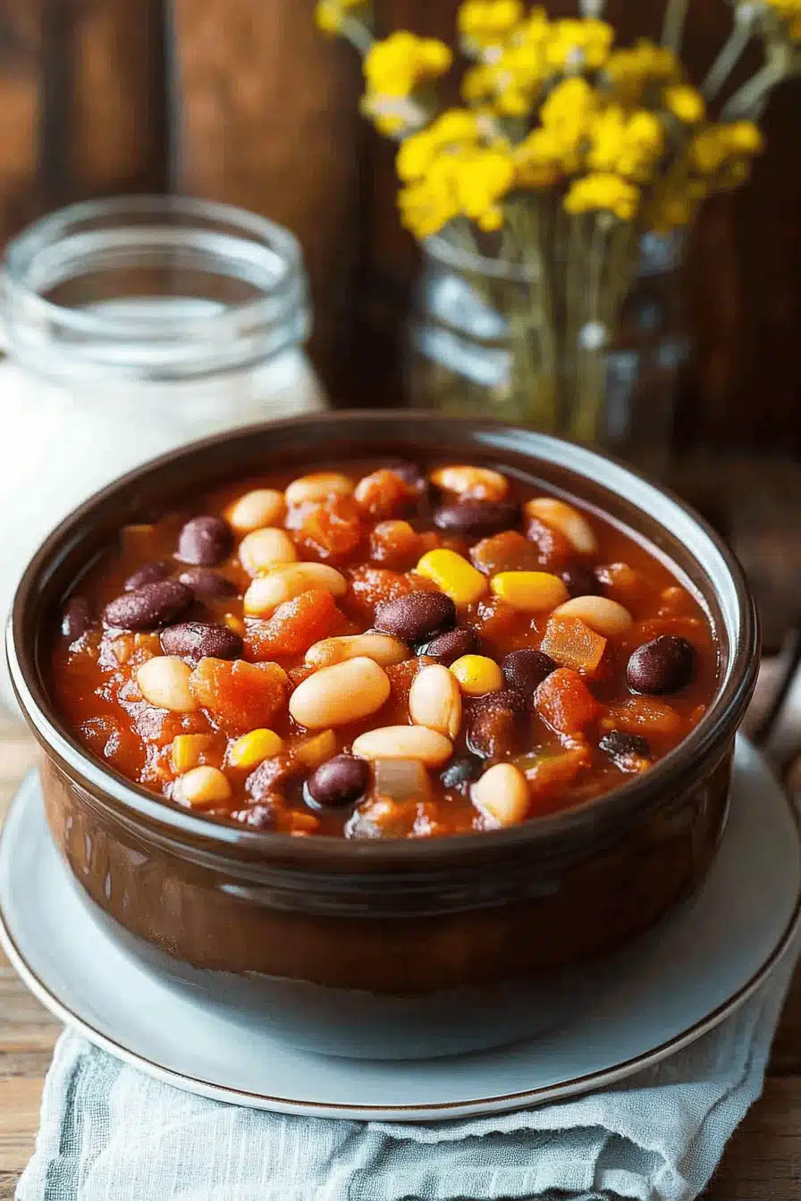 Bean Chili Recipe Final Dish Presentation
