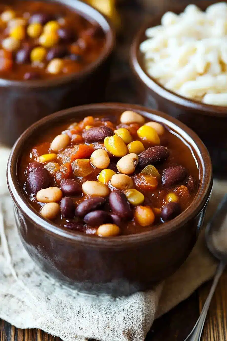 Bean Chili Recipe Final Dish Presentation