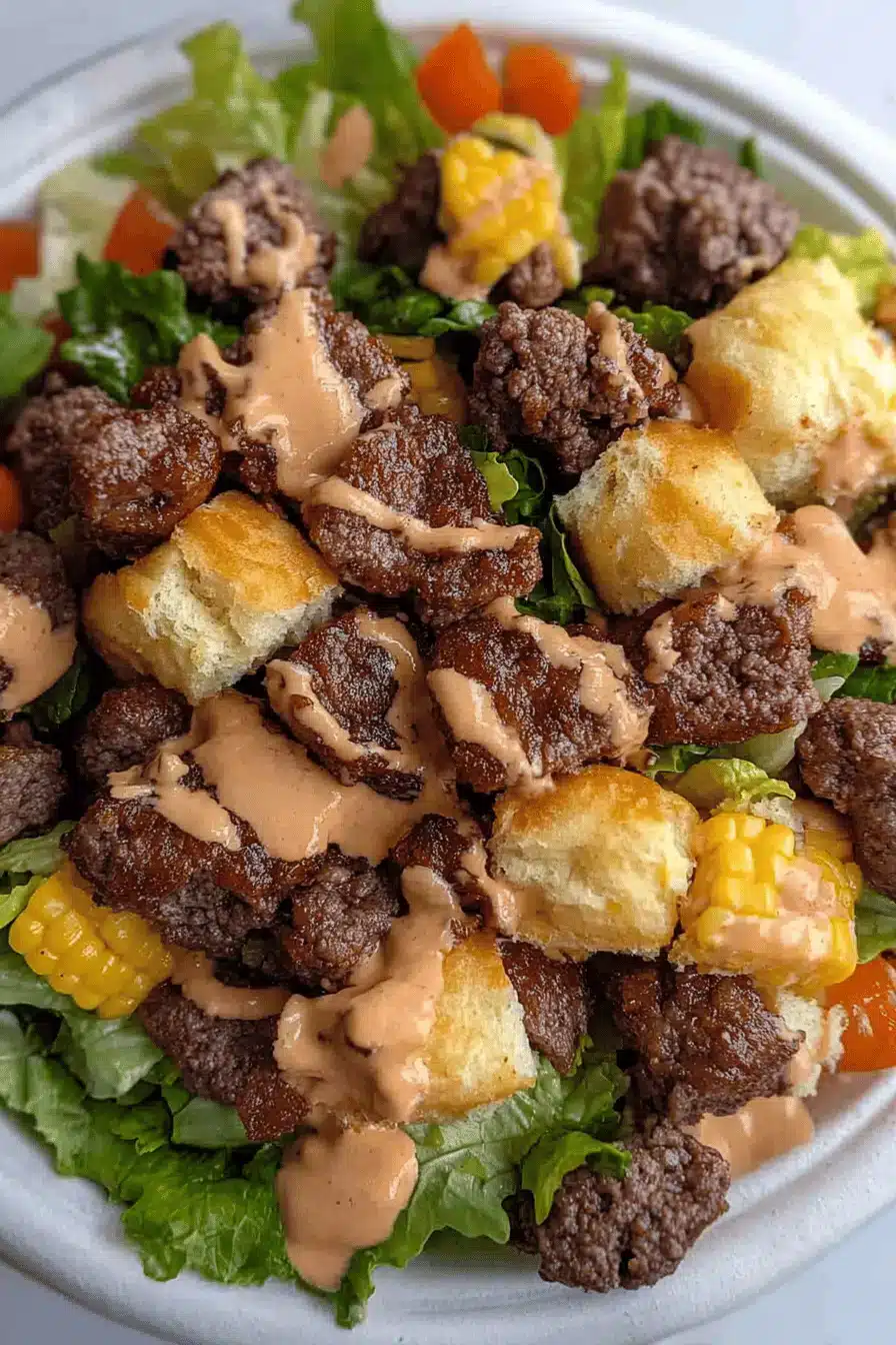 Big Mac Salad ingredients