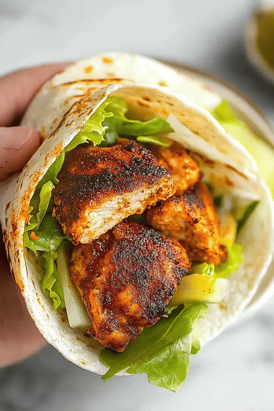 Blackened Chicken Wraps ingredients