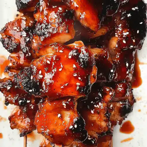 Bourbon Chicken Skewers Recipe