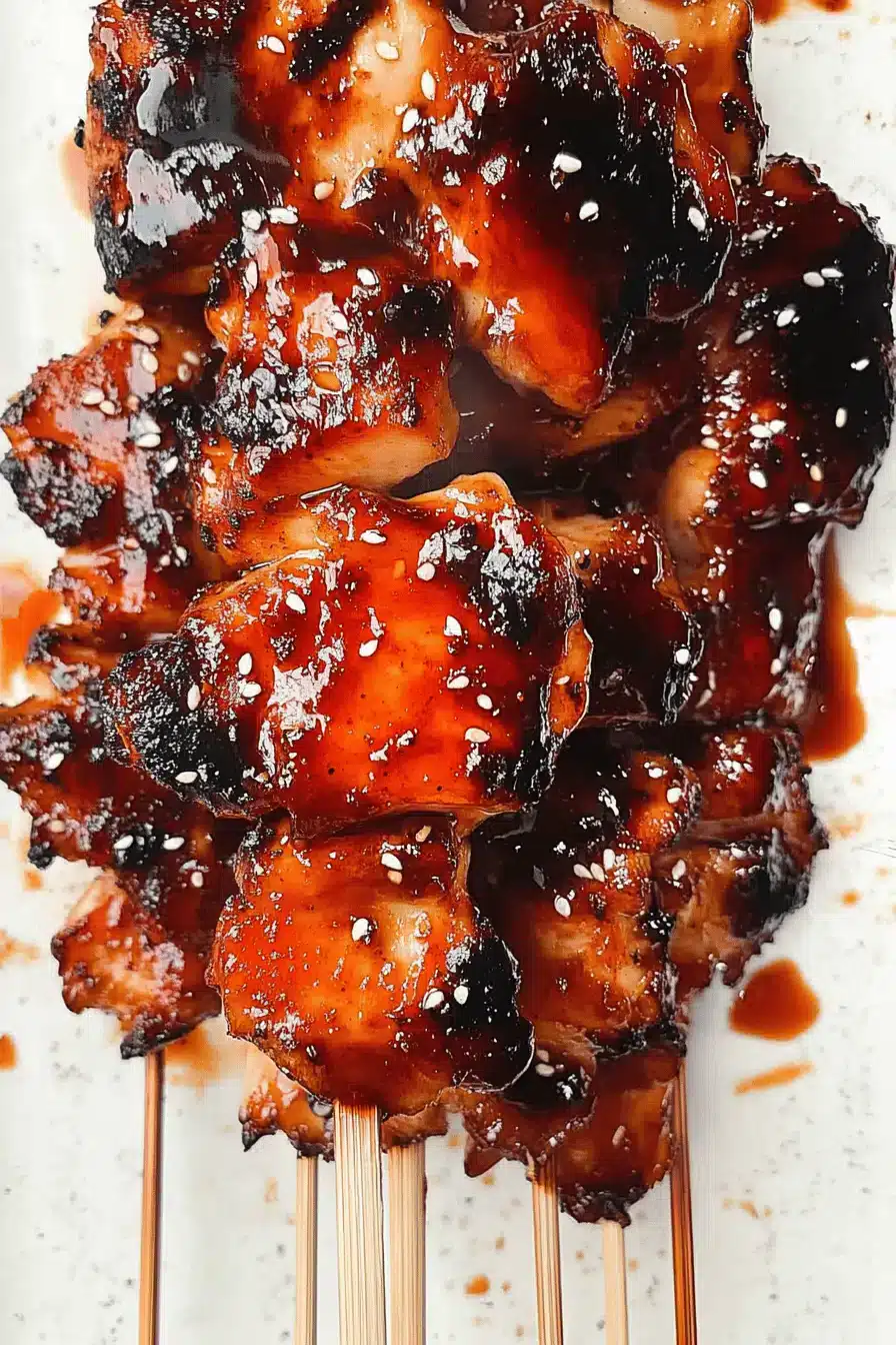 Bourbon Chicken Skewers Recipe ingredients