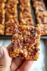 Boursin Candied Bacon Crackers