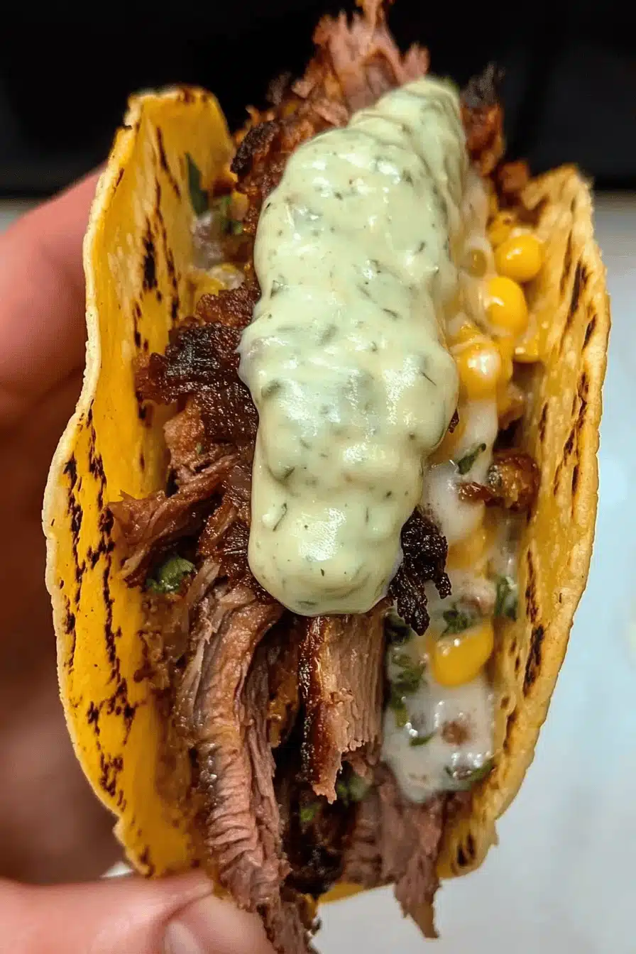 Brisket Tacos Recipe Final Dish Presentation