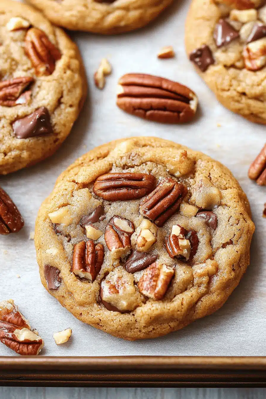 Brown Butter Pecan Cookies Final Dish Presentation