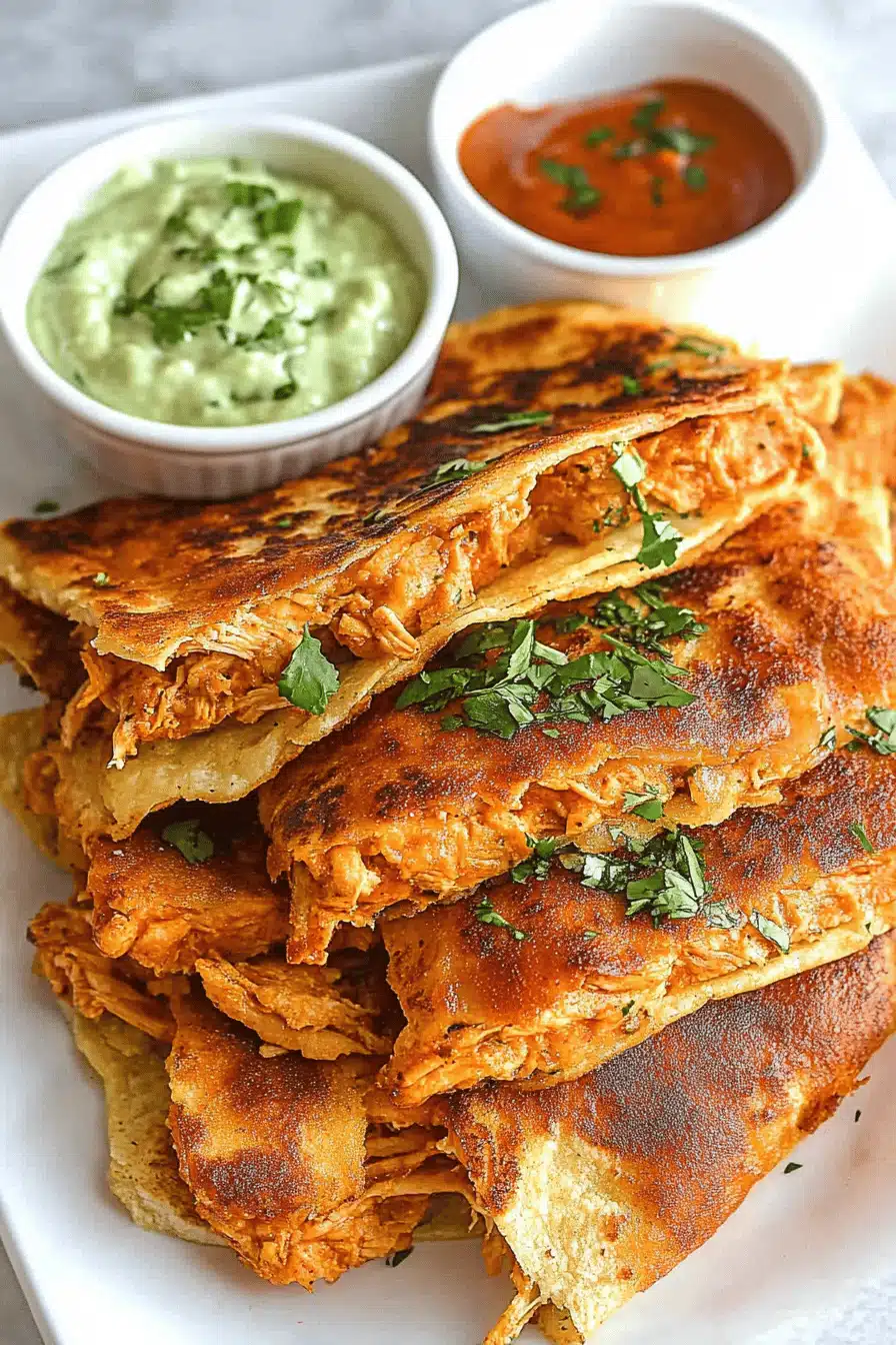 Buffalo Chicken Tacos Final Dish Presentation
