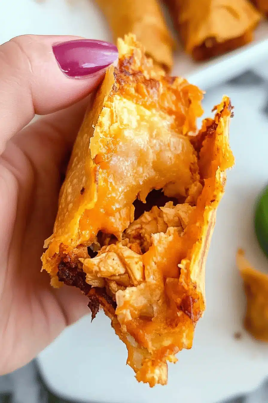 Buffalo Chicken Taquitos Final Dish Presentation