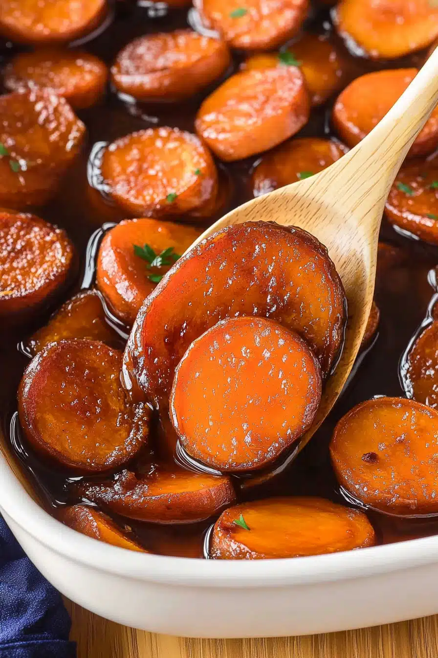 Candied Sweet Potatoes Final Dish Presentation