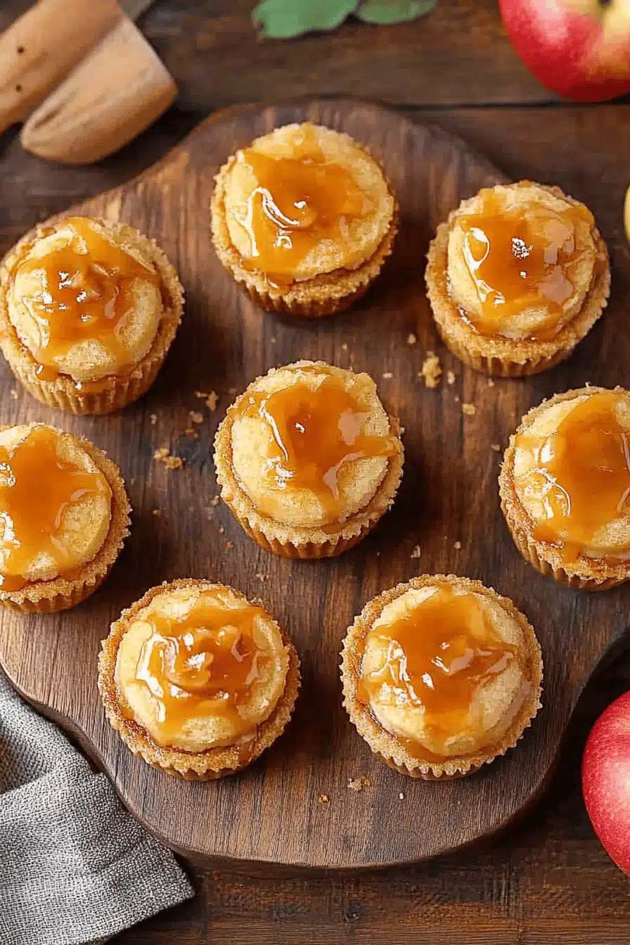 Caramel Apple Cake Cups Final Dish Presentation